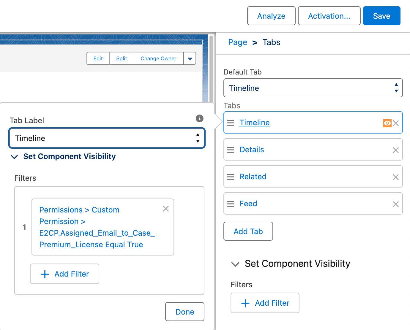 Set Conditional Visibility of a Tab in the Tabs Component
