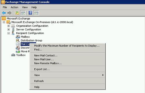 Create New Contact